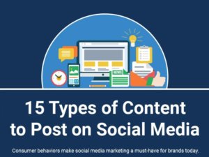 15 Types of Content to Post on Social Media (Infographic)
