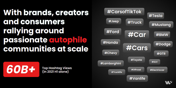 Automotive hashtag views 